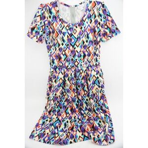 VGC LuLaRoe Disney Snow White Evil Queen Dress XL Diamonds Zip Back